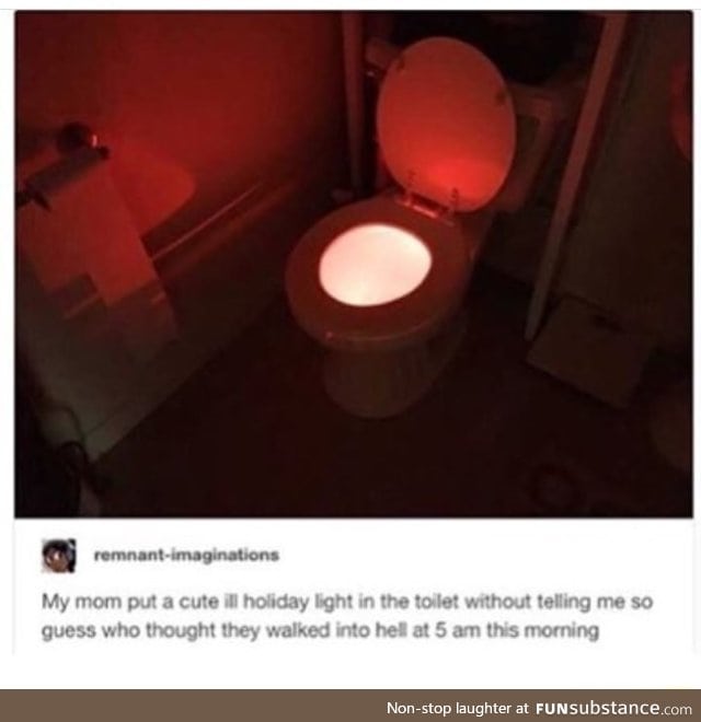 A party in the toilet