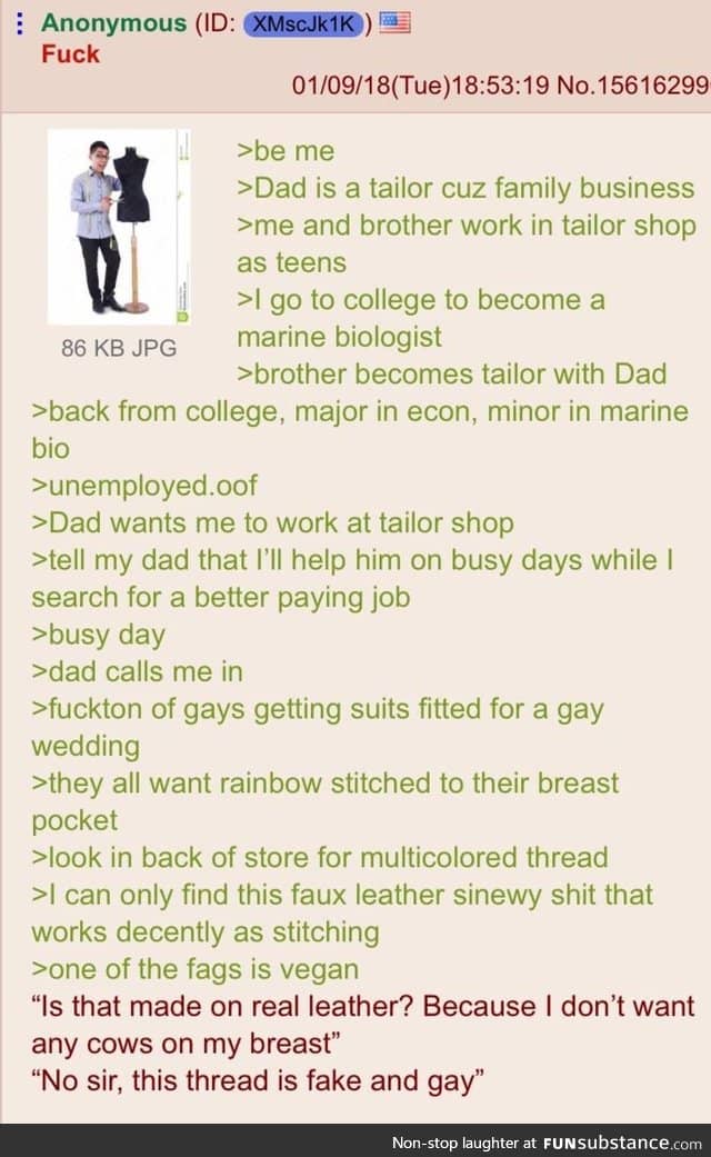 Anon helps the family business