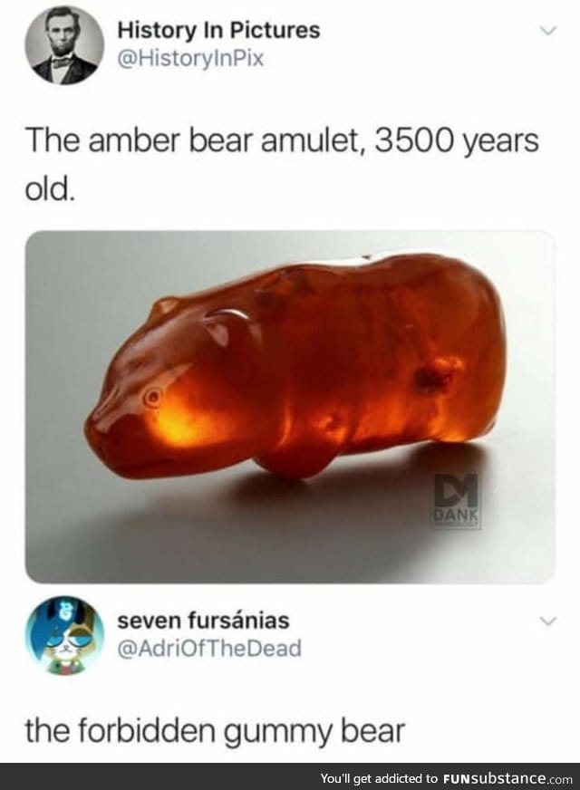 3500 year old gummy bear