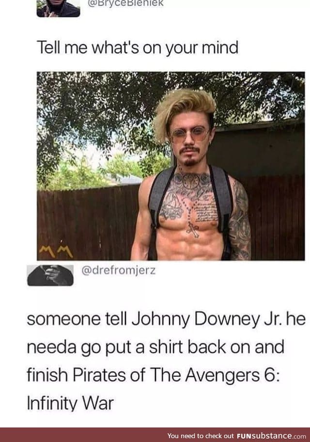 Love child of Robert Downey Jr and Johnny Depp