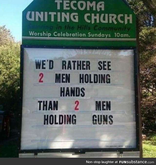 Best church sign of the week