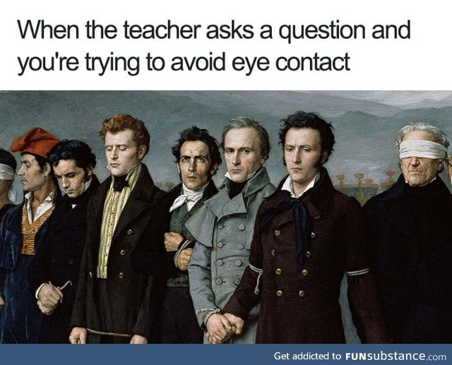 Teacher, leave those kids alone!