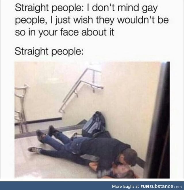 I'd like to see more straight people do that