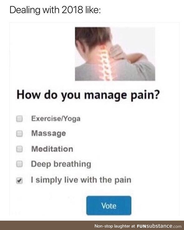 How do you manage pain