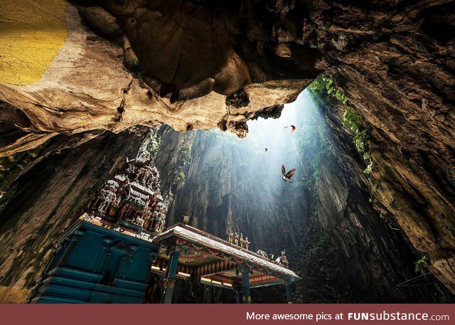 The unbelievably majestic Batu Caves in Malaysia
