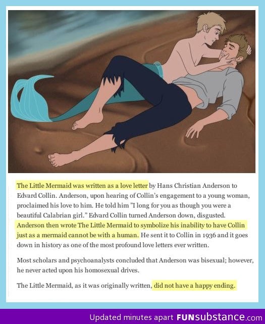 I'll never be able to see the little mermaid the same way again