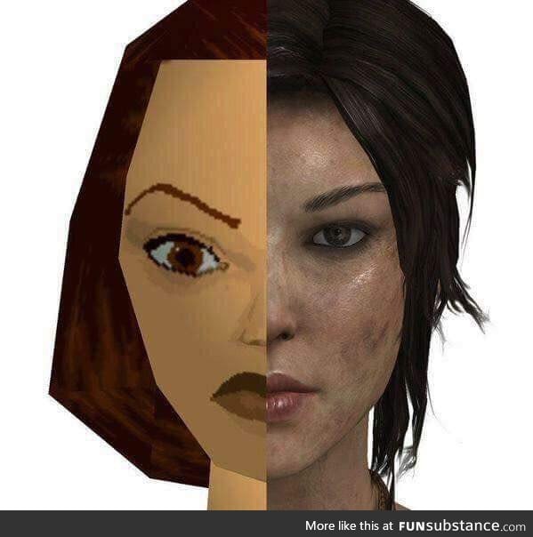 1998 computer graphics compared to 2018 computer graphics.