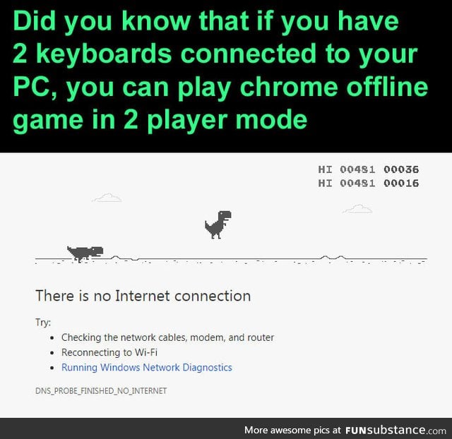 Chrome offline game (2 players)