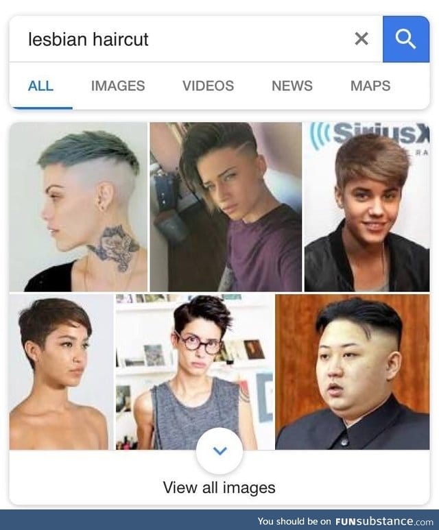 Looked up Lesbian Haircut, was not disappointed