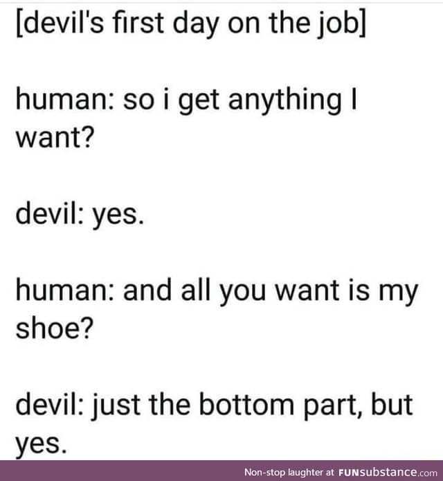 How the devil got his soul