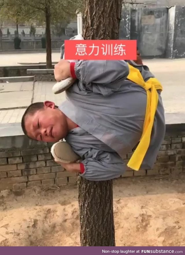 Shaolin training is hardcore