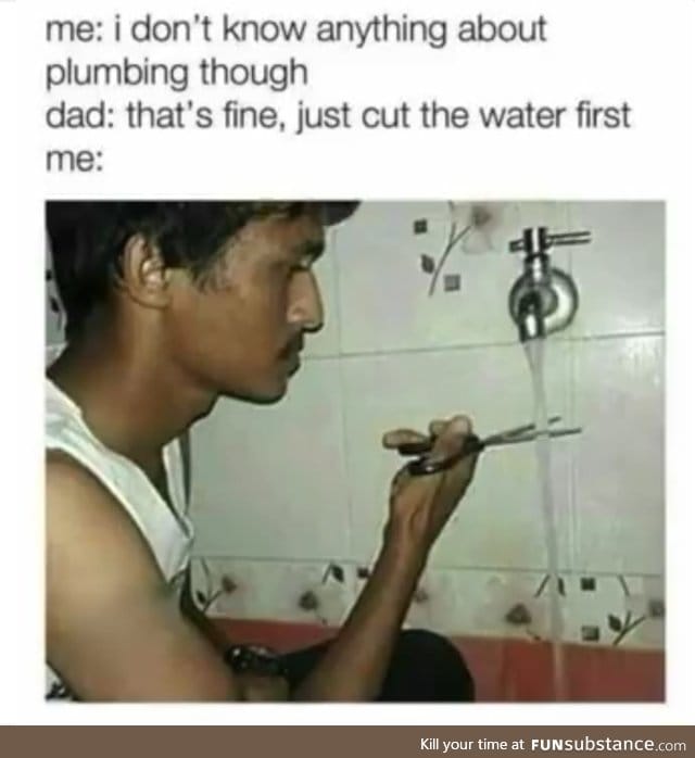 Cut the water