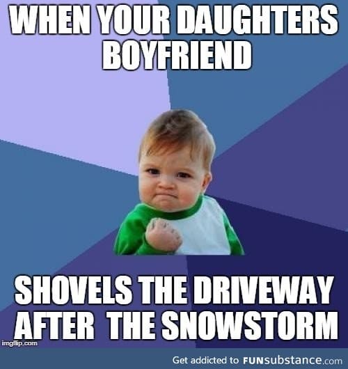 Shovel the driveway