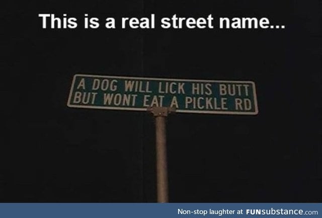 Real street name