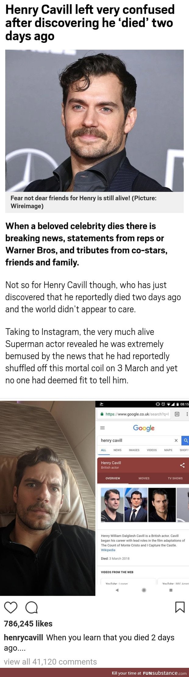 Henry cavil died