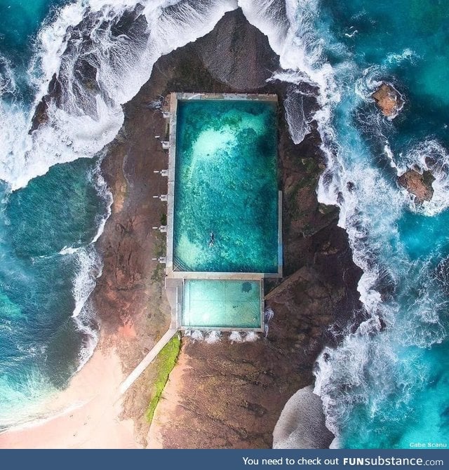 Rock pool in Australia