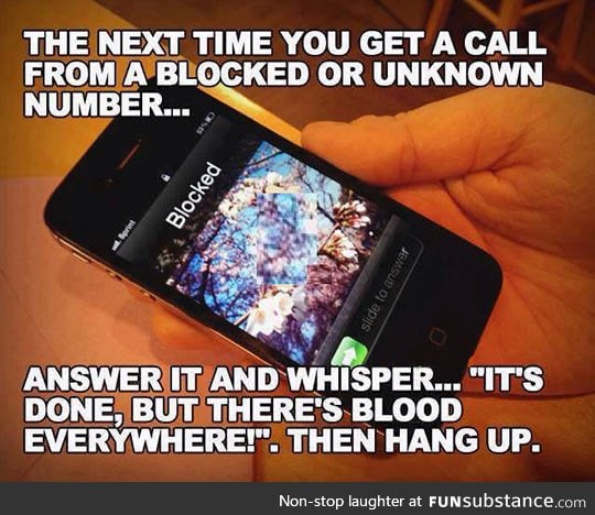 Next time you get one of these calls