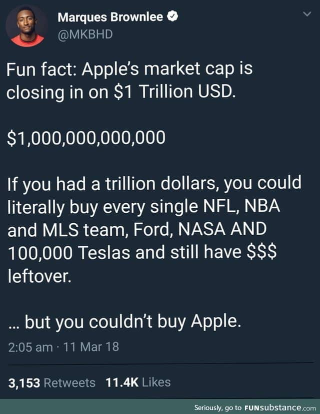 Apple is very very rich