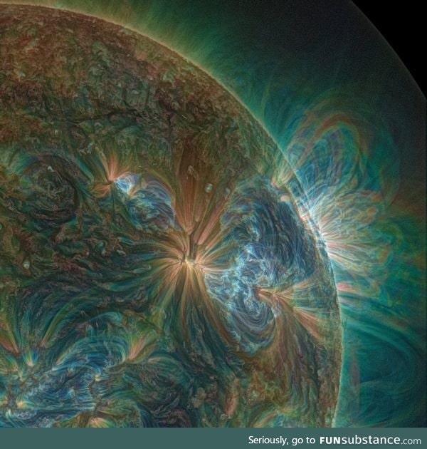 The sun seen through a UV lens