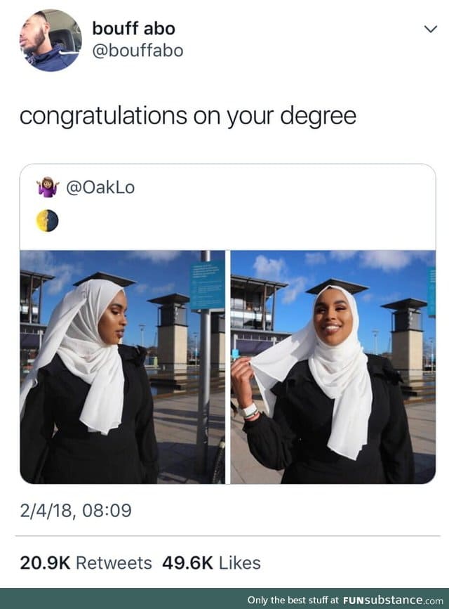 Congratulations on your degree