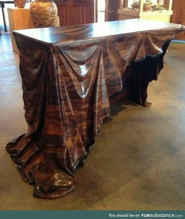 The woodwork of this table is awesome