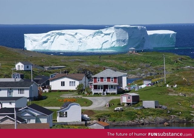 An iceberg just floated into town