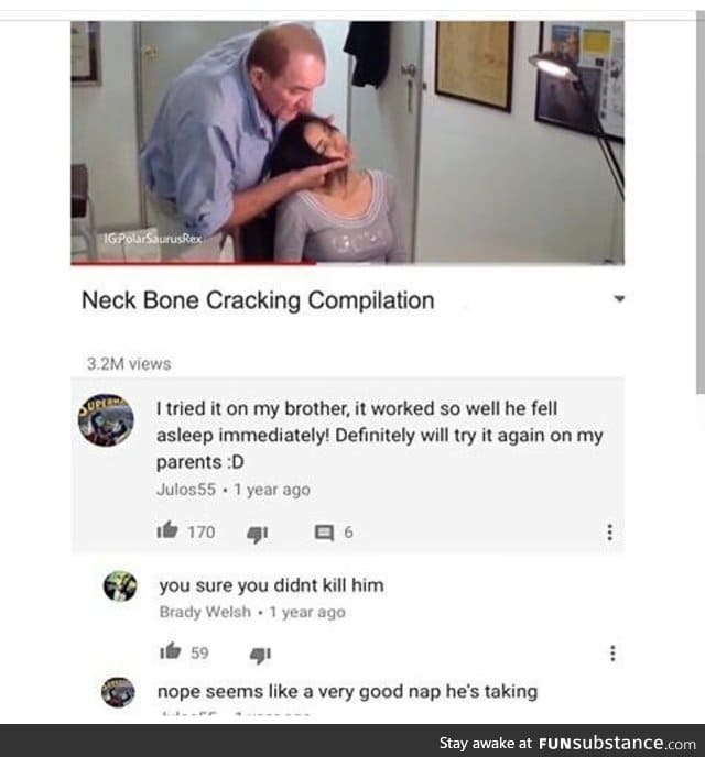 Neck bone breaking