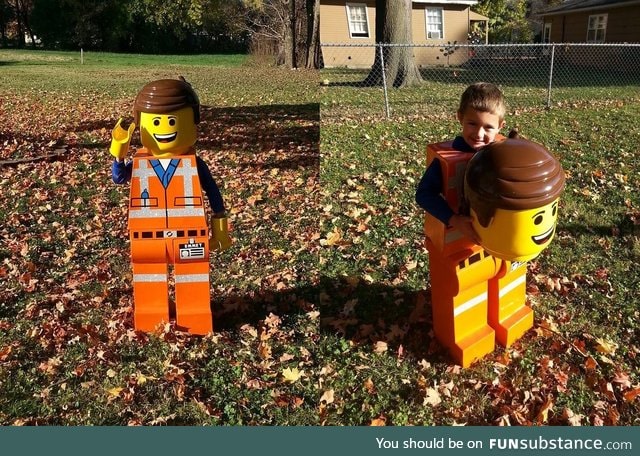 Awesome lego costume