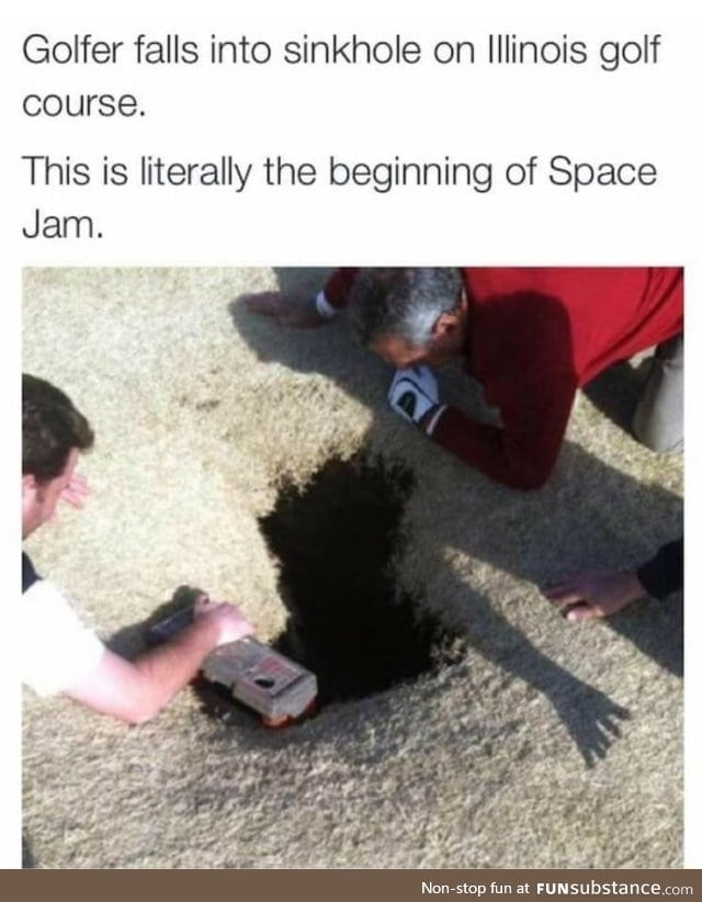 The beginning of Space Jam