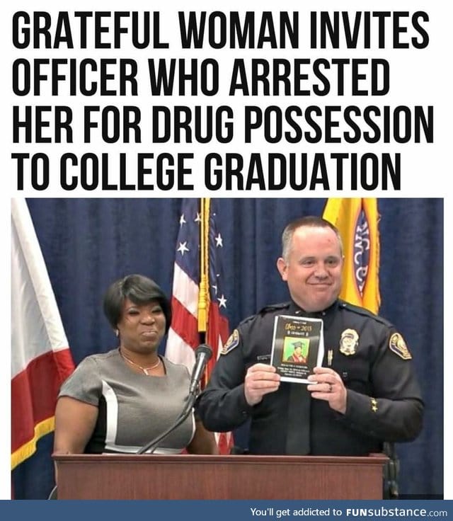 I'm guessing he did more than just arrest her
