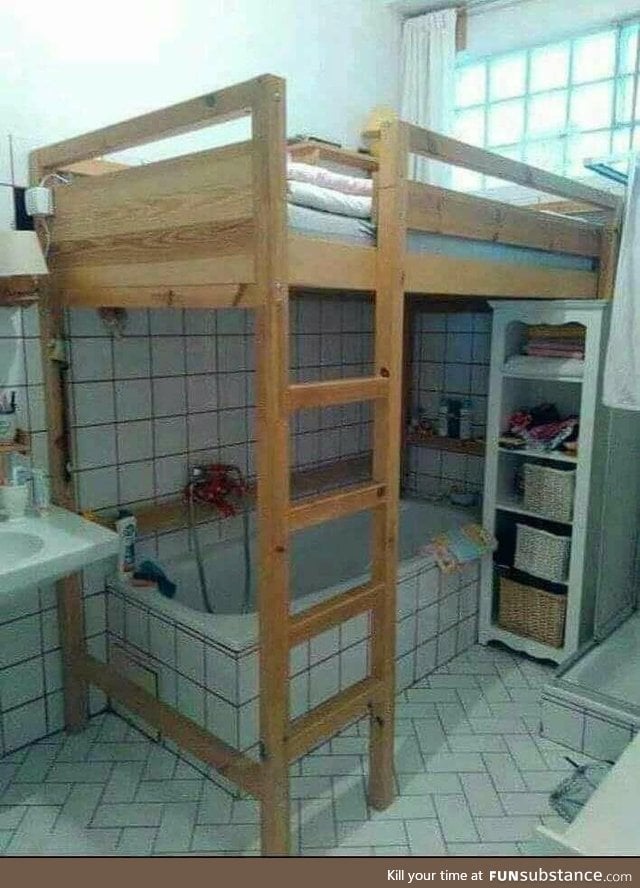 It's a one bedroom with attached bathroom