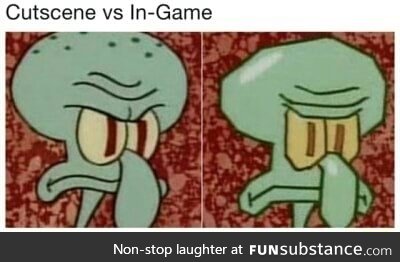 Cut scene vs in-game