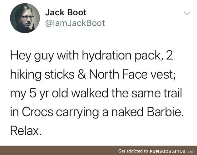 Competitive hiking