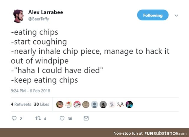 Eating chips