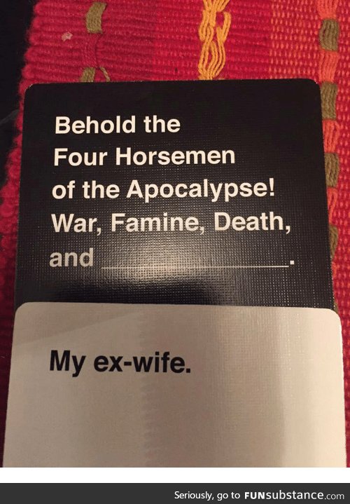 Cards against humanity my favourite