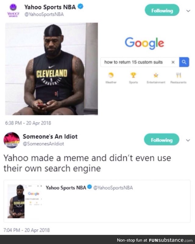 Yahoo is a meme