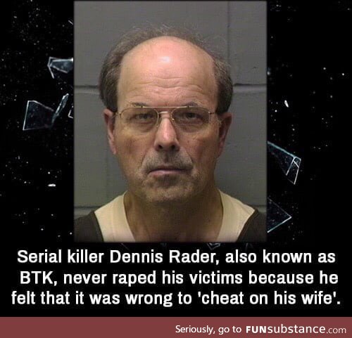 Serial killers never cheat
