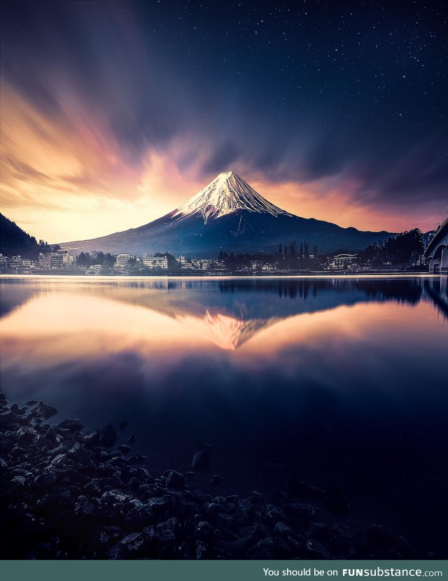 One of the best photography of the Mount Fuji - Japan (by Grafixart_photo)