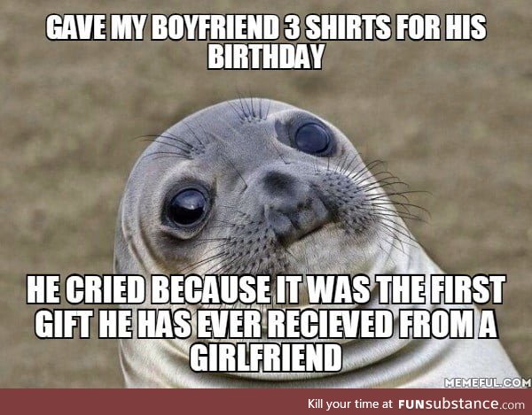 He has been in several relationships before me