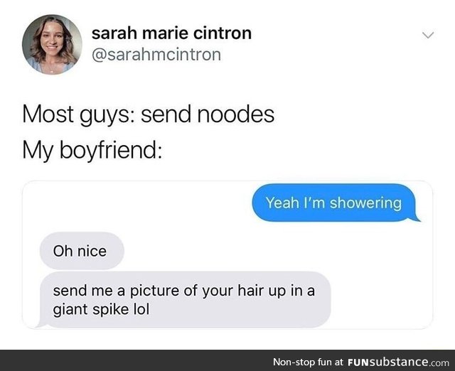 That's a good boyfriend