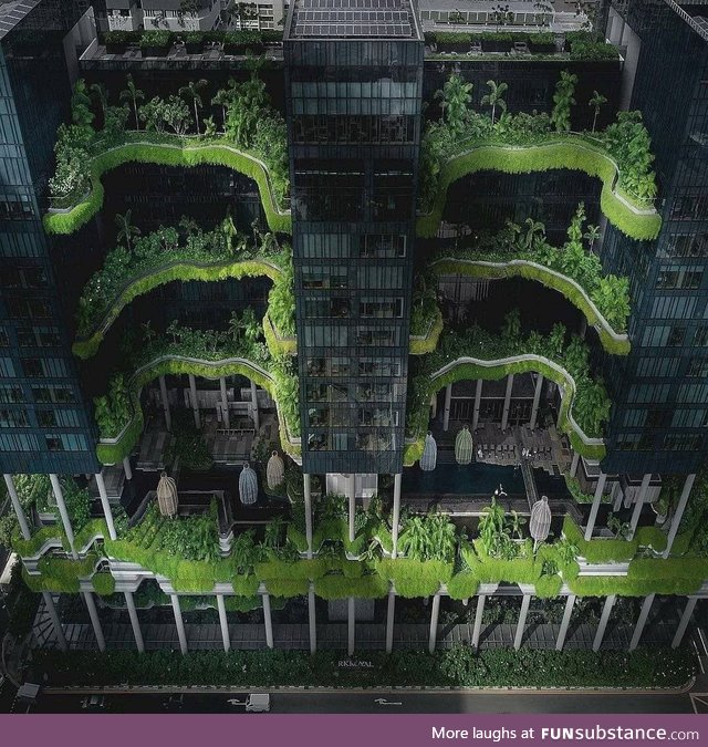 A green building in Singapore