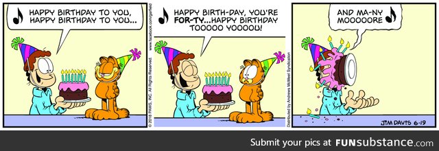 Happy 40th Birthday Garfield