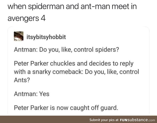 Spiderman vs ant-man