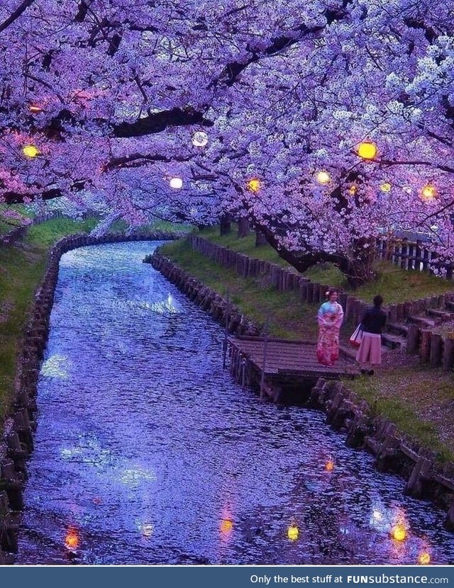 This photo of Saitama, Japan looks like a Van Gogh painting