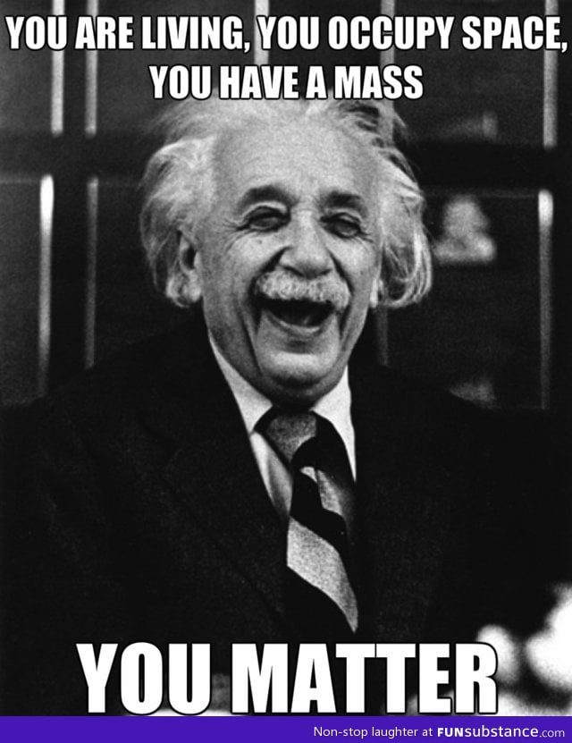 Thank you, Einstein