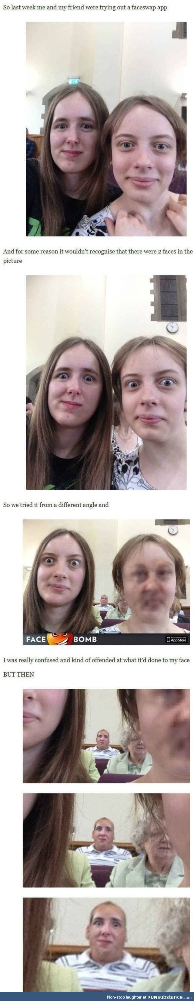 Why can't the faces swap?
