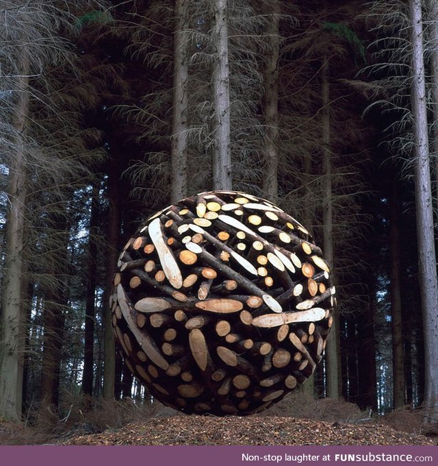 Ball made out of wood