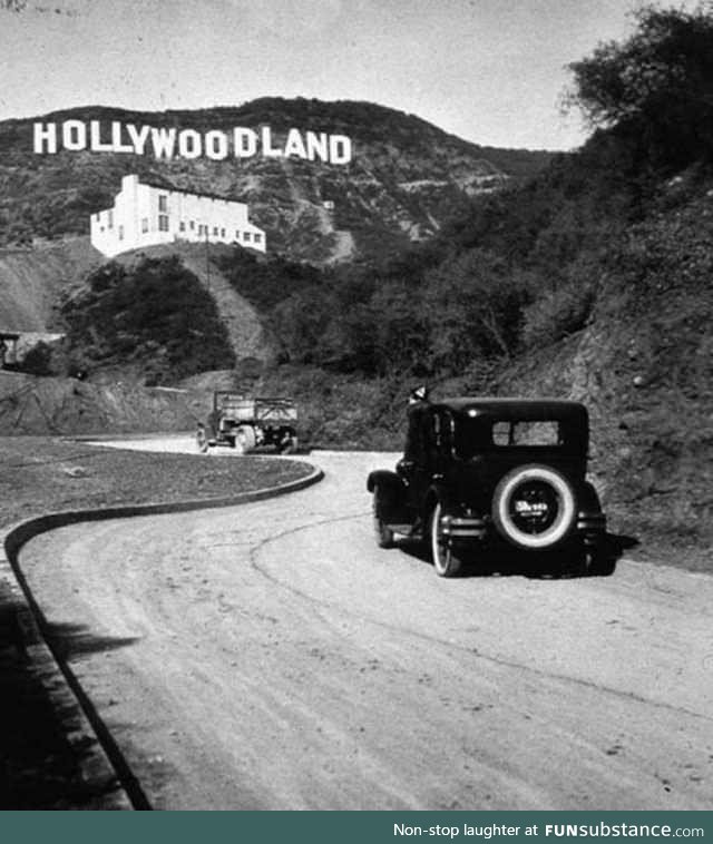 The Hollywood sign in 1923