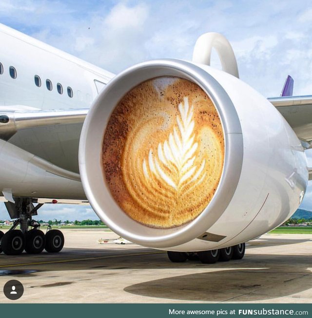 It generates a latte thrust