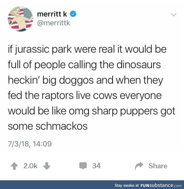 Jurassic park in a meme world